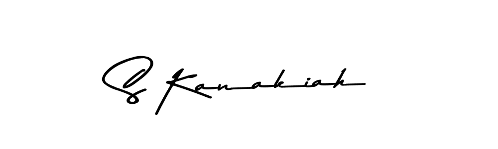 The best way (Asem Kandis PERSONAL USE) to make a short signature is to pick only two or three words in your name. The name S Kanakiah include a total of six letters. For converting this name. S Kanakiah signature style 9 images and pictures png