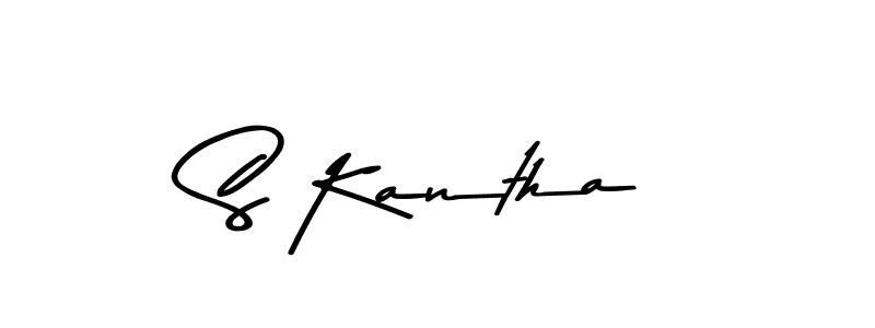 Use a signature maker to create a handwritten signature online. With this signature software, you can design (Asem Kandis PERSONAL USE) your own signature for name S Kantha. S Kantha signature style 9 images and pictures png