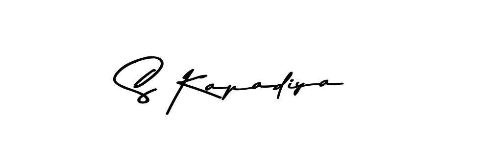 Asem Kandis PERSONAL USE is a professional signature style that is perfect for those who want to add a touch of class to their signature. It is also a great choice for those who want to make their signature more unique. Get S Kapadiya name to fancy signature for free. S Kapadiya signature style 9 images and pictures png