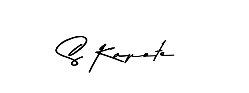 How to make S Kapote signature? Asem Kandis PERSONAL USE is a professional autograph style. Create handwritten signature for S Kapote name. S Kapote signature style 9 images and pictures png