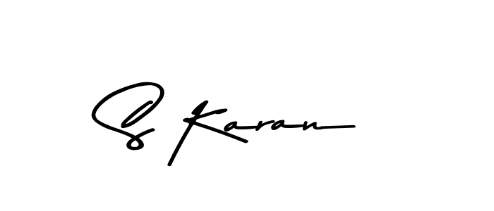 Design your own signature with our free online signature maker. With this signature software, you can create a handwritten (Asem Kandis PERSONAL USE) signature for name S Karan. S Karan signature style 9 images and pictures png