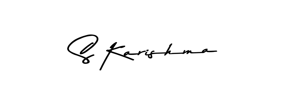 How to make S Karishma signature? Asem Kandis PERSONAL USE is a professional autograph style. Create handwritten signature for S Karishma name. S Karishma signature style 9 images and pictures png