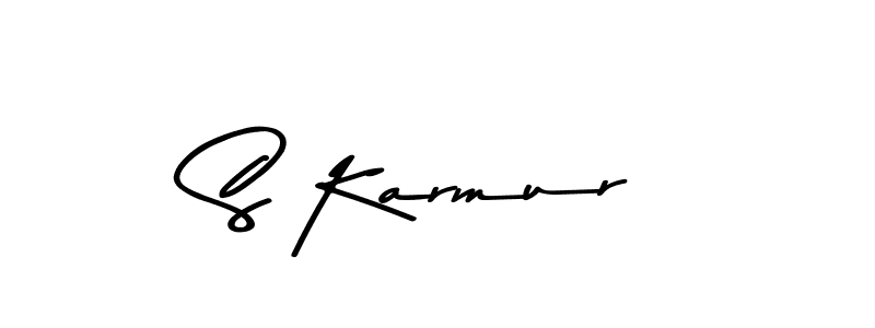 Use a signature maker to create a handwritten signature online. With this signature software, you can design (Asem Kandis PERSONAL USE) your own signature for name S Karmur. S Karmur signature style 9 images and pictures png