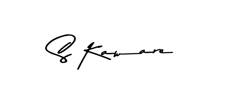 Create a beautiful signature design for name S Kaware. With this signature (Asem Kandis PERSONAL USE) fonts, you can make a handwritten signature for free. S Kaware signature style 9 images and pictures png