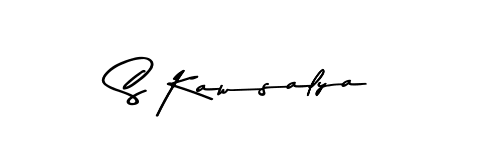 Use a signature maker to create a handwritten signature online. With this signature software, you can design (Asem Kandis PERSONAL USE) your own signature for name S Kawsalya. S Kawsalya signature style 9 images and pictures png