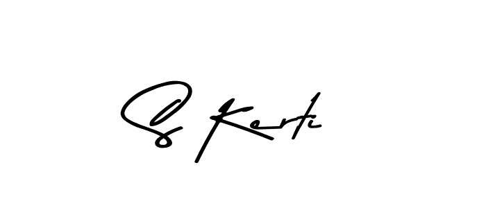 Make a beautiful signature design for name S Kerti. Use this online signature maker to create a handwritten signature for free. S Kerti signature style 9 images and pictures png