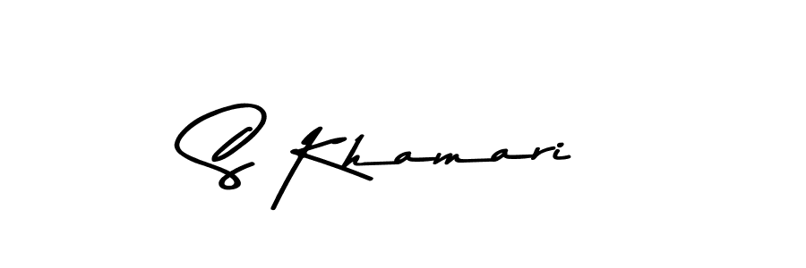 Similarly Asem Kandis PERSONAL USE is the best handwritten signature design. Signature creator online .You can use it as an online autograph creator for name S Khamari. S Khamari signature style 9 images and pictures png
