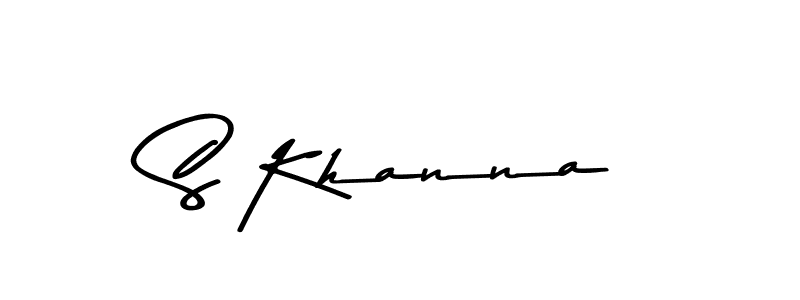 Design your own signature with our free online signature maker. With this signature software, you can create a handwritten (Asem Kandis PERSONAL USE) signature for name S Khanna. S Khanna signature style 9 images and pictures png