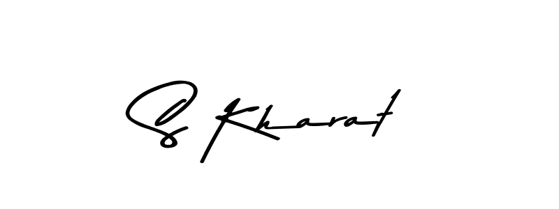 This is the best signature style for the S Kharat name. Also you like these signature font (Asem Kandis PERSONAL USE). Mix name signature. S Kharat signature style 9 images and pictures png