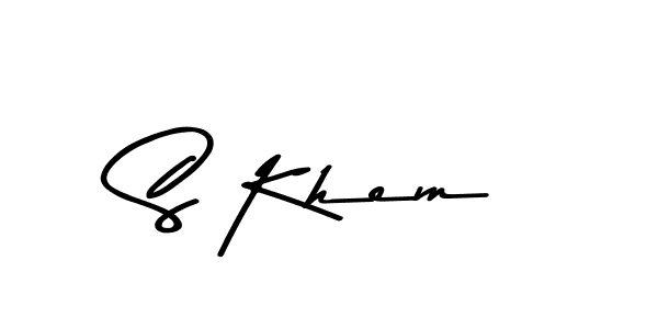 S Khem stylish signature style. Best Handwritten Sign (Asem Kandis PERSONAL USE) for my name. Handwritten Signature Collection Ideas for my name S Khem. S Khem signature style 9 images and pictures png