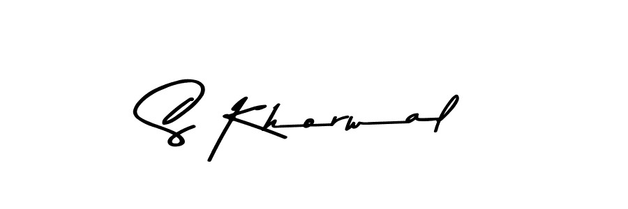 How to Draw S Khorwal signature style? Asem Kandis PERSONAL USE is a latest design signature styles for name S Khorwal. S Khorwal signature style 9 images and pictures png