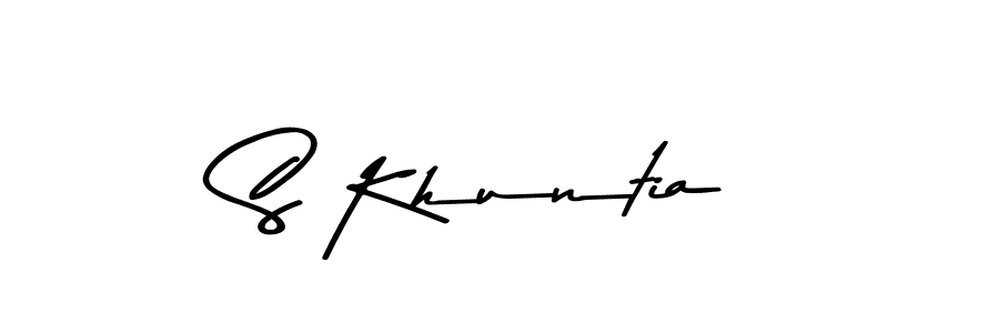 Design your own signature with our free online signature maker. With this signature software, you can create a handwritten (Asem Kandis PERSONAL USE) signature for name S Khuntia. S Khuntia signature style 9 images and pictures png