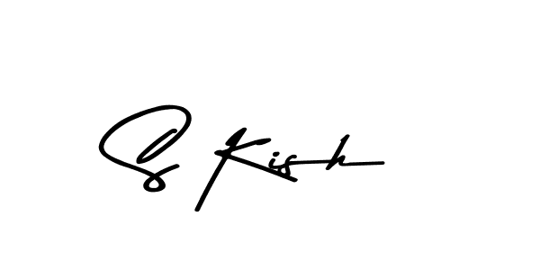 The best way (Asem Kandis PERSONAL USE) to make a short signature is to pick only two or three words in your name. The name S Kish include a total of six letters. For converting this name. S Kish signature style 9 images and pictures png