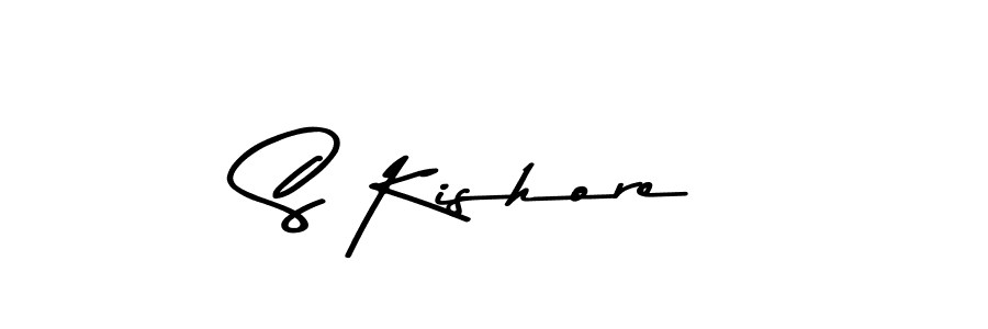 The best way (Asem Kandis PERSONAL USE) to make a short signature is to pick only two or three words in your name. The name S Kishore include a total of six letters. For converting this name. S Kishore signature style 9 images and pictures png