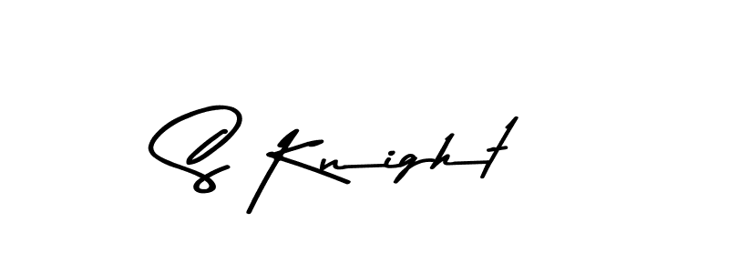 How to make S Knight name signature. Use Asem Kandis PERSONAL USE style for creating short signs online. This is the latest handwritten sign. S Knight signature style 9 images and pictures png