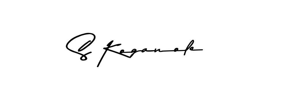 if you are searching for the best signature style for your name S Koganole. so please give up your signature search. here we have designed multiple signature styles  using Asem Kandis PERSONAL USE. S Koganole signature style 9 images and pictures png