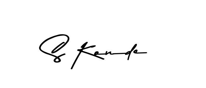 Design your own signature with our free online signature maker. With this signature software, you can create a handwritten (Asem Kandis PERSONAL USE) signature for name S Konde. S Konde signature style 9 images and pictures png