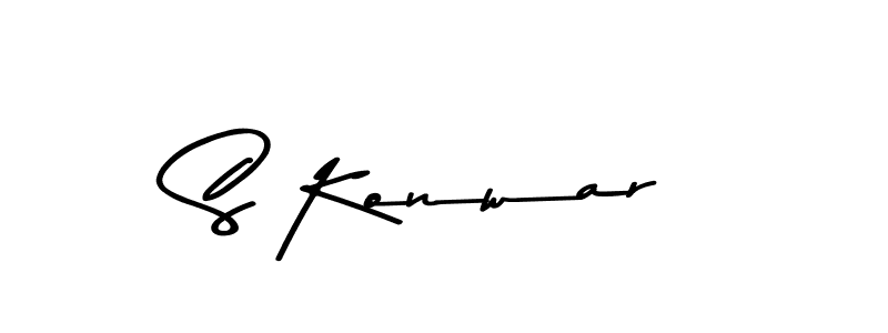 Similarly Asem Kandis PERSONAL USE is the best handwritten signature design. Signature creator online .You can use it as an online autograph creator for name S Konwar. S Konwar signature style 9 images and pictures png