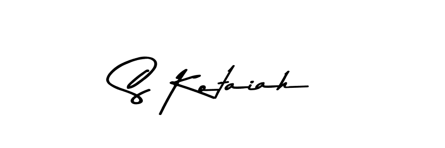 Make a beautiful signature design for name S Kotaiah. With this signature (Asem Kandis PERSONAL USE) style, you can create a handwritten signature for free. S Kotaiah signature style 9 images and pictures png