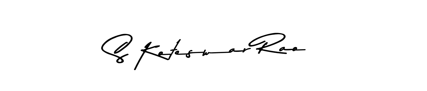 The best way (Asem Kandis PERSONAL USE) to make a short signature is to pick only two or three words in your name. The name S Koteswar Rao include a total of six letters. For converting this name. S Koteswar Rao signature style 9 images and pictures png