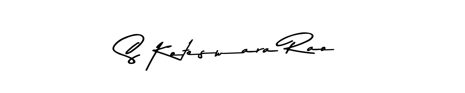 Make a beautiful signature design for name S Koteswara Rao. With this signature (Asem Kandis PERSONAL USE) style, you can create a handwritten signature for free. S Koteswara Rao signature style 9 images and pictures png