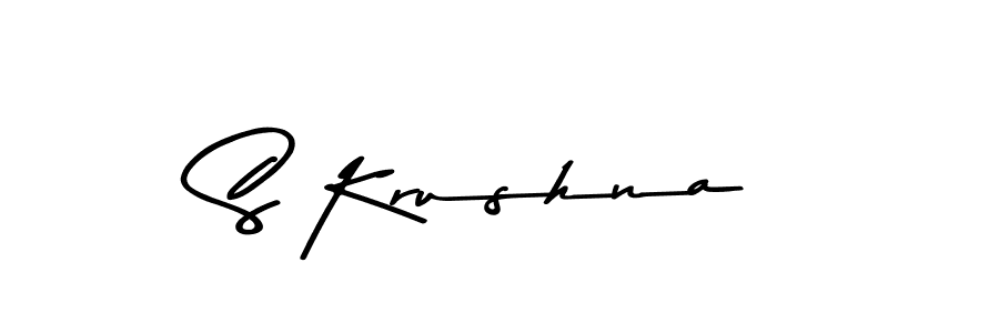 Use a signature maker to create a handwritten signature online. With this signature software, you can design (Asem Kandis PERSONAL USE) your own signature for name S Krushna. S Krushna signature style 9 images and pictures png