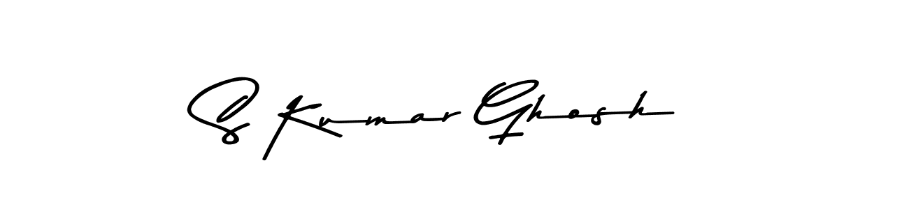 Make a beautiful signature design for name S Kumar Ghosh. With this signature (Asem Kandis PERSONAL USE) style, you can create a handwritten signature for free. S Kumar Ghosh signature style 9 images and pictures png