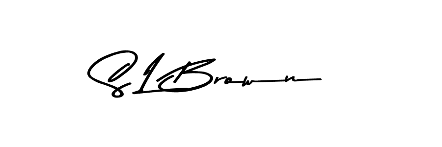 Also You can easily find your signature by using the search form. We will create S L Brown name handwritten signature images for you free of cost using Asem Kandis PERSONAL USE sign style. S L Brown signature style 9 images and pictures png