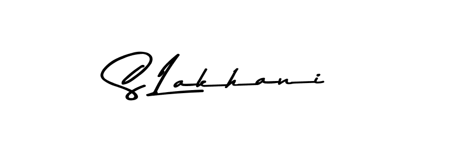 Create a beautiful signature design for name S Lakhani. With this signature (Asem Kandis PERSONAL USE) fonts, you can make a handwritten signature for free. S Lakhani signature style 9 images and pictures png