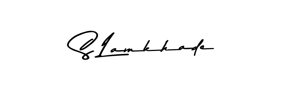 Make a beautiful signature design for name S Lamkhade. With this signature (Asem Kandis PERSONAL USE) style, you can create a handwritten signature for free. S Lamkhade signature style 9 images and pictures png