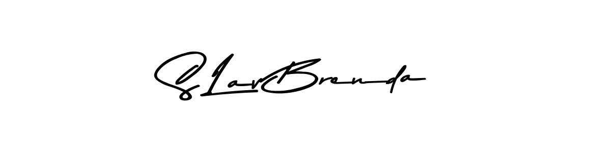 The best way (Asem Kandis PERSONAL USE) to make a short signature is to pick only two or three words in your name. The name S Lav Brenda include a total of six letters. For converting this name. S Lav Brenda signature style 9 images and pictures png