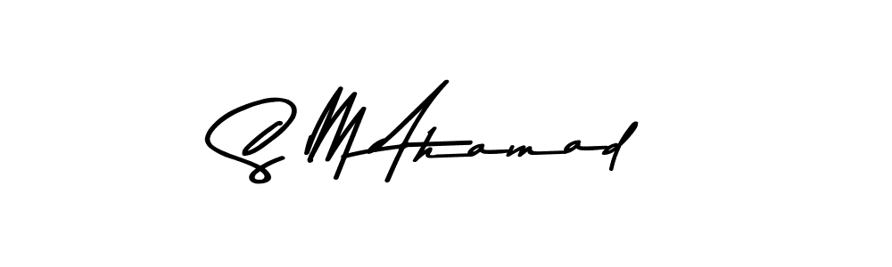 Make a beautiful signature design for name S M Ahamad. Use this online signature maker to create a handwritten signature for free. S M Ahamad signature style 9 images and pictures png