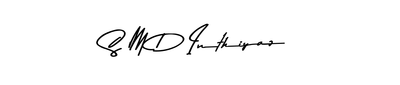 This is the best signature style for the S M D Inthiyaz name. Also you like these signature font (Asem Kandis PERSONAL USE). Mix name signature. S M D Inthiyaz signature style 9 images and pictures png