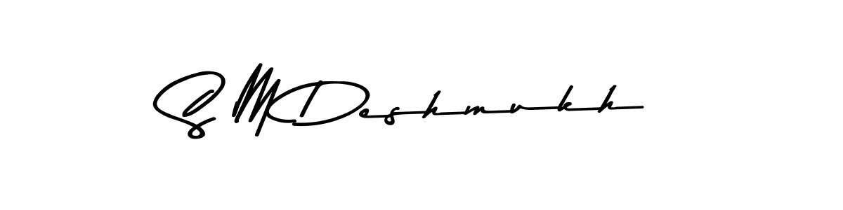 You should practise on your own different ways (Asem Kandis PERSONAL USE) to write your name (S M Deshmukh) in signature. don't let someone else do it for you. S M Deshmukh signature style 9 images and pictures png