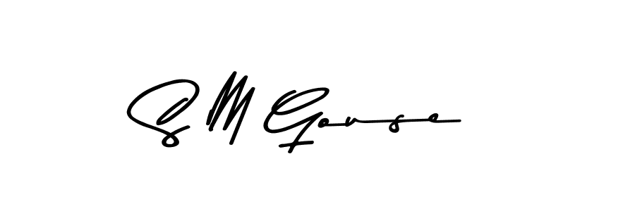 The best way (Asem Kandis PERSONAL USE) to make a short signature is to pick only two or three words in your name. The name S M Gouse include a total of six letters. For converting this name. S M Gouse signature style 9 images and pictures png