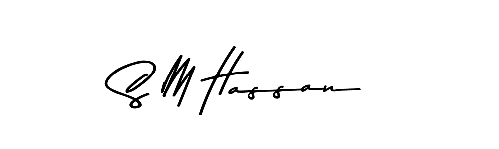 Use a signature maker to create a handwritten signature online. With this signature software, you can design (Asem Kandis PERSONAL USE) your own signature for name S M Hassan. S M Hassan signature style 9 images and pictures png