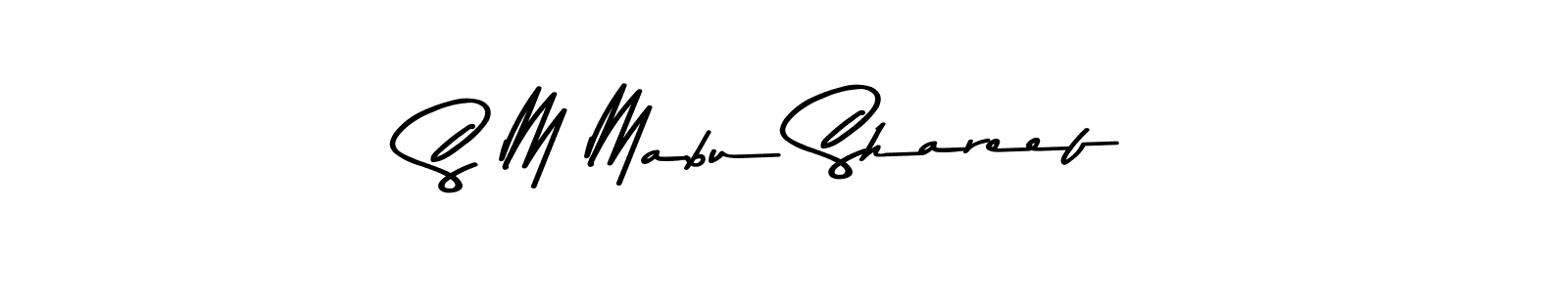 if you are searching for the best signature style for your name S M Mabu Shareef. so please give up your signature search. here we have designed multiple signature styles  using Asem Kandis PERSONAL USE. S M Mabu Shareef signature style 9 images and pictures png