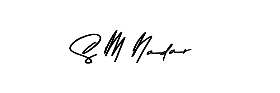 Asem Kandis PERSONAL USE is a professional signature style that is perfect for those who want to add a touch of class to their signature. It is also a great choice for those who want to make their signature more unique. Get S M Nadar name to fancy signature for free. S M Nadar signature style 9 images and pictures png