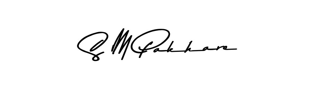 The best way (Asem Kandis PERSONAL USE) to make a short signature is to pick only two or three words in your name. The name S M Pakhare include a total of six letters. For converting this name. S M Pakhare signature style 9 images and pictures png