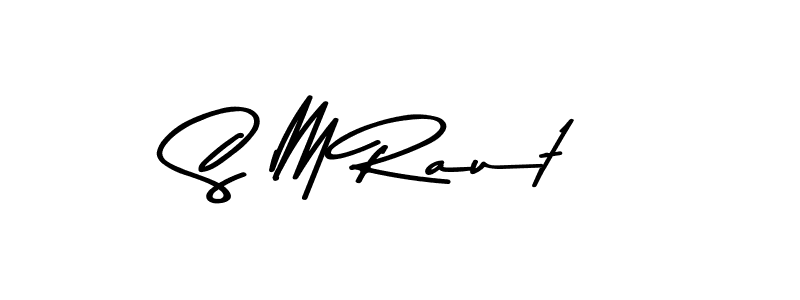 Make a beautiful signature design for name S M Raut. Use this online signature maker to create a handwritten signature for free. S M Raut signature style 9 images and pictures png