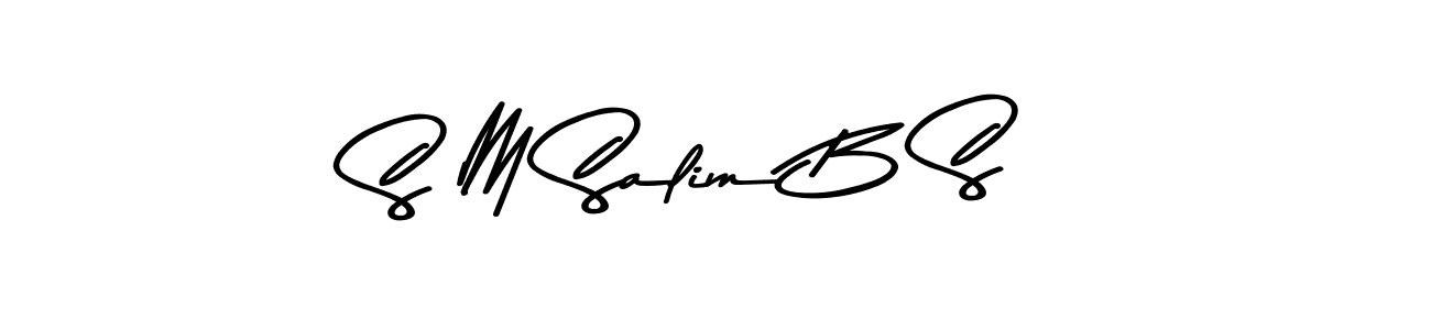 This is the best signature style for the S M Salim B S name. Also you like these signature font (Asem Kandis PERSONAL USE). Mix name signature. S M Salim B S signature style 9 images and pictures png