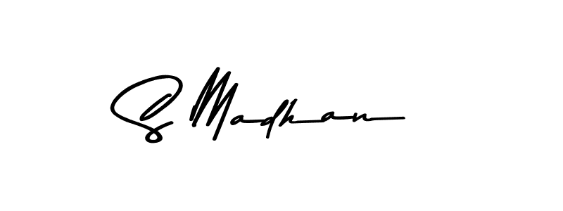 How to make S Madhan signature? Asem Kandis PERSONAL USE is a professional autograph style. Create handwritten signature for S Madhan name. S Madhan signature style 9 images and pictures png