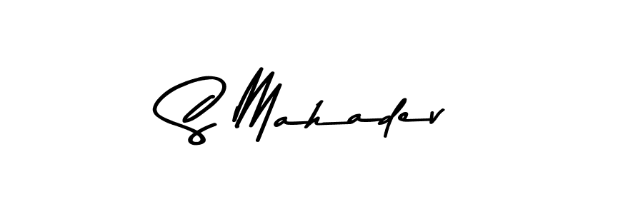 How to make S Mahadev name signature. Use Asem Kandis PERSONAL USE style for creating short signs online. This is the latest handwritten sign. S Mahadev signature style 9 images and pictures png