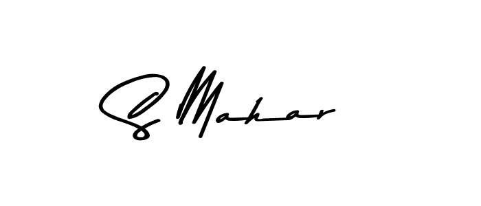 Design your own signature with our free online signature maker. With this signature software, you can create a handwritten (Asem Kandis PERSONAL USE) signature for name S Mahar. S Mahar signature style 9 images and pictures png