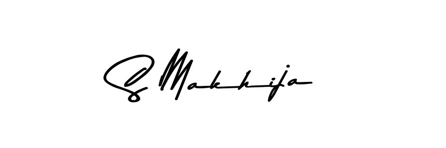 if you are searching for the best signature style for your name S Makhija. so please give up your signature search. here we have designed multiple signature styles  using Asem Kandis PERSONAL USE. S Makhija signature style 9 images and pictures png