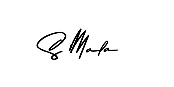 Use a signature maker to create a handwritten signature online. With this signature software, you can design (Asem Kandis PERSONAL USE) your own signature for name S Mala. S Mala signature style 9 images and pictures png