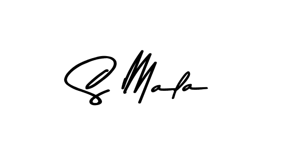 Similarly Asem Kandis PERSONAL USE is the best handwritten signature design. Signature creator online .You can use it as an online autograph creator for name S Mala. S Mala signature style 9 images and pictures png