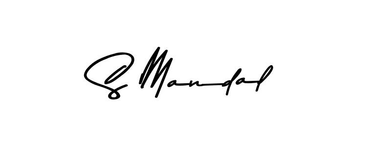 Make a beautiful signature design for name S Mandal. With this signature (Asem Kandis PERSONAL USE) style, you can create a handwritten signature for free. S Mandal signature style 9 images and pictures png