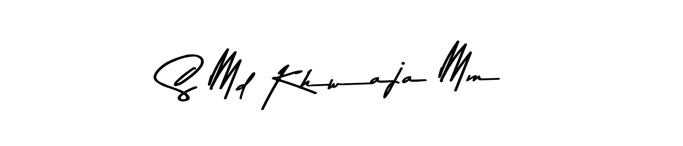 Design your own signature with our free online signature maker. With this signature software, you can create a handwritten (Asem Kandis PERSONAL USE) signature for name S Md Khwaja Mm. S Md Khwaja Mm signature style 9 images and pictures png