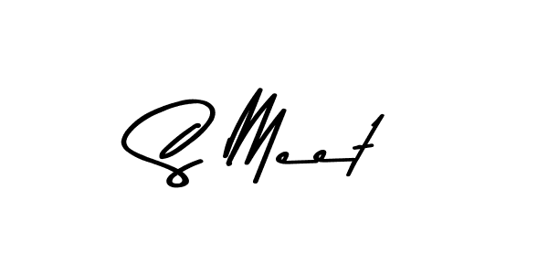 Use a signature maker to create a handwritten signature online. With this signature software, you can design (Asem Kandis PERSONAL USE) your own signature for name S Meet. S Meet signature style 9 images and pictures png
